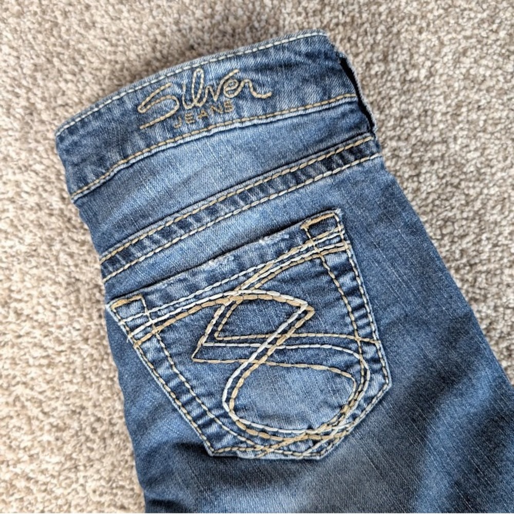 Silver Jeans Frances Capri Women Blue Denim‎ Jeans Size 25